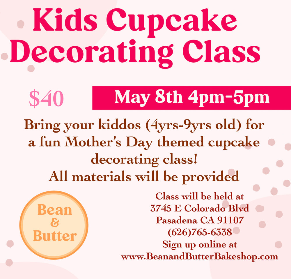 5/8 -- Kids Cupcake Class