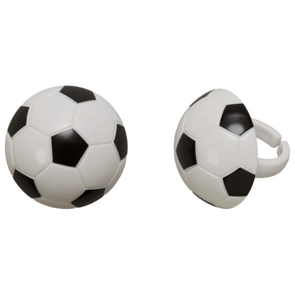 3D Soccer Ball Rings (12ct)