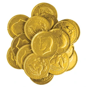 Gold Foil Chocolate Coins