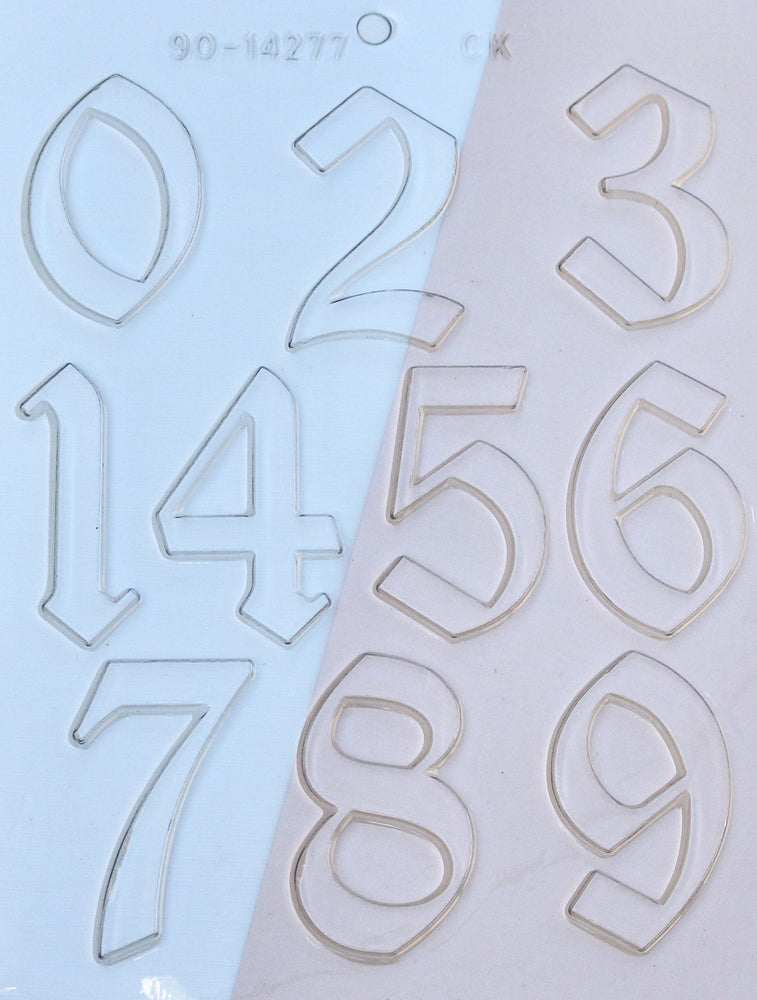 2 1/2" numbers olde chocolate mold ck products