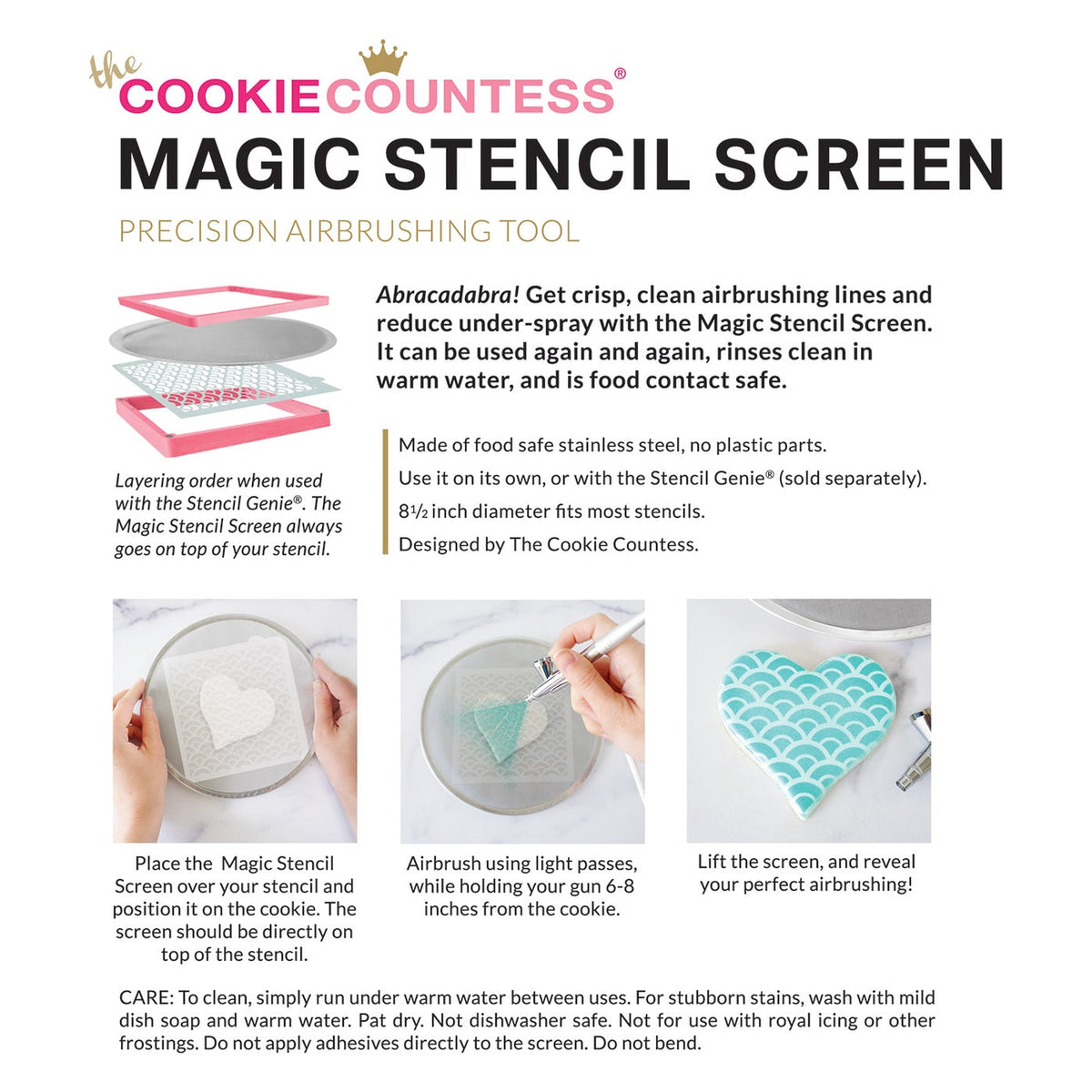 Magic Stencil Screen Airbrushing Tool - Single – Bean and Butter