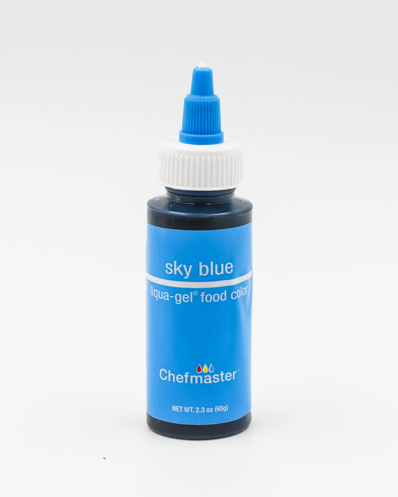 2.3oz sky blue food coloring chefmaster liqua-gel