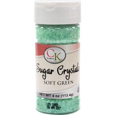 Soft Green Sugar Crystals