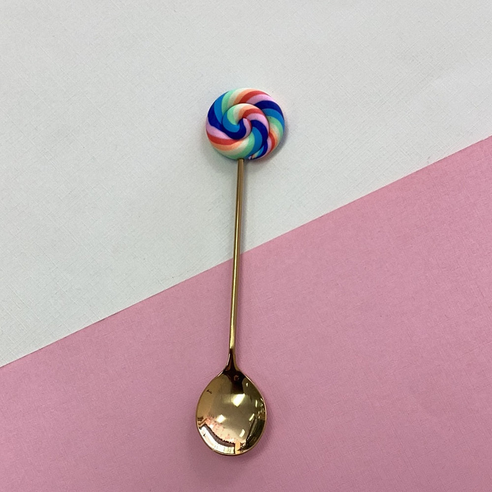 Blue Lollipop Sprinkle Spoon