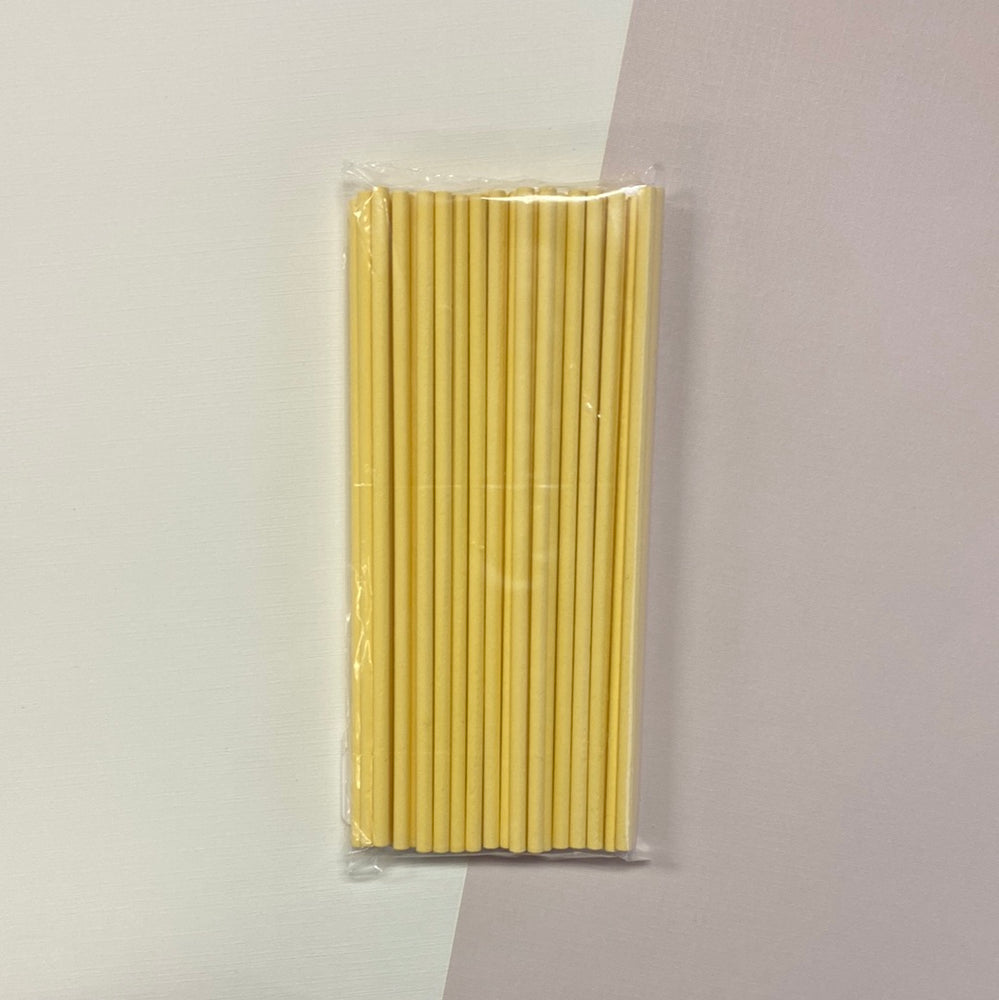 6” Yellow Sticks 50ct