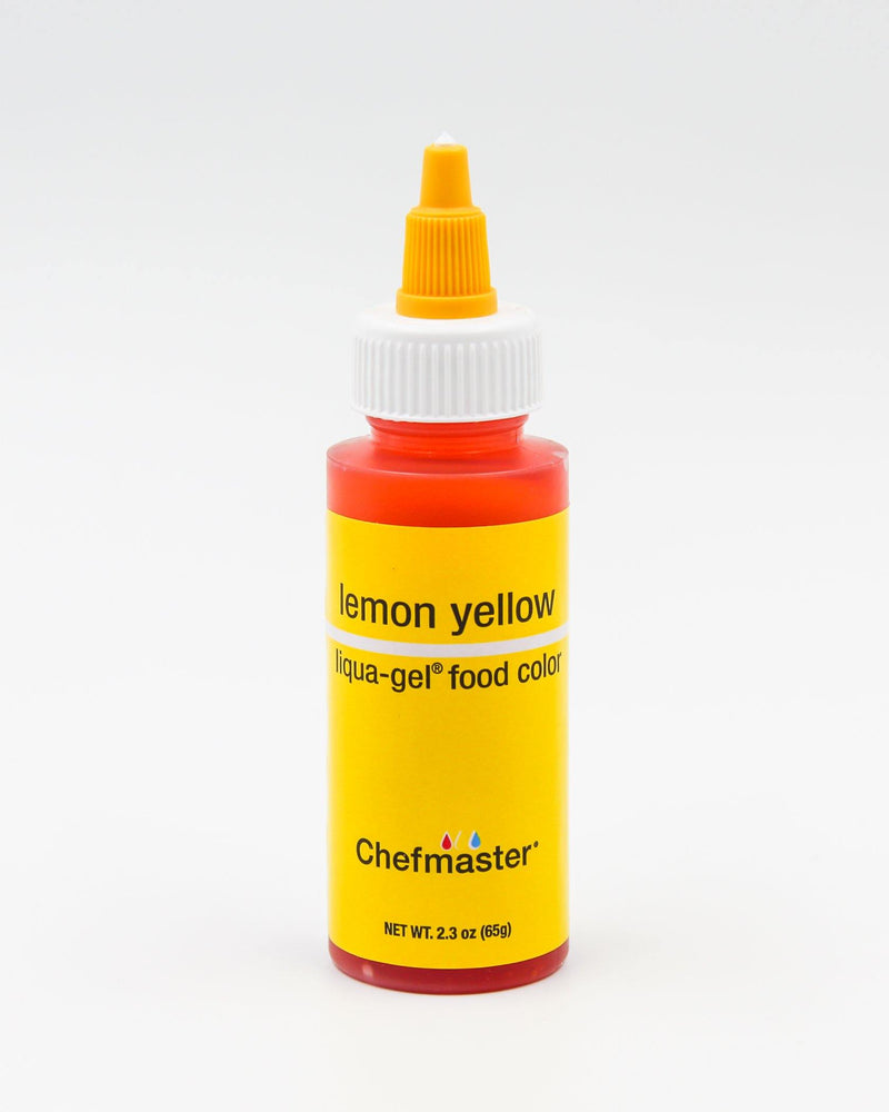 2.3oz lemon yellow food coloring chefmaster liqua-gel