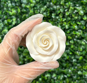 
                  
                    Medium White Gumpaste Rose
                  
                