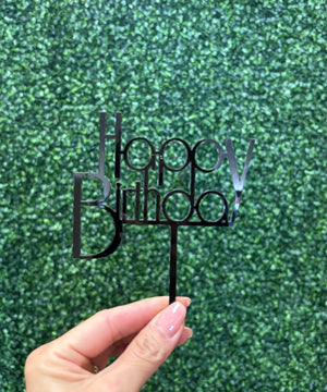 
                  
                    Rounded Happy Birthday Acrylic Topper
                  
                