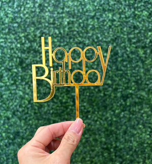 
                  
                    Rounded Happy Birthday Acrylic Topper
                  
                