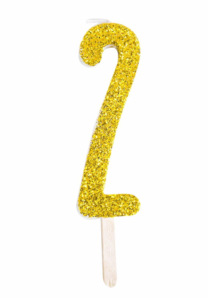 
                  
                    Glitter Number Candle
                  
                