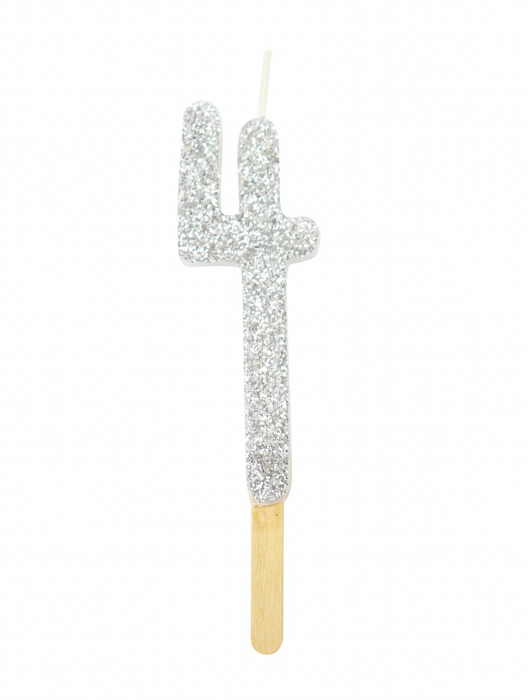 
                  
                    Glitter Number Candle
                  
                