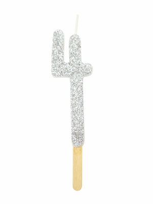 
                  
                    Glitter Number Candle
                  
                