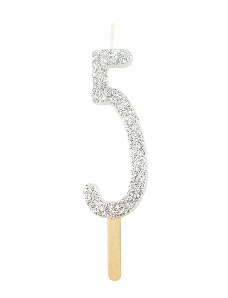 
                  
                    Glitter Number Candle
                  
                