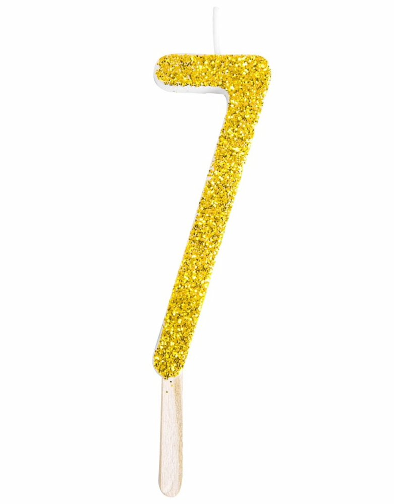 
                  
                    Glitter Number Candle
                  
                