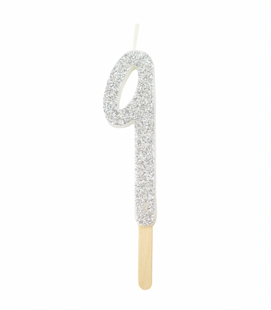
                  
                    Glitter Number Candle
                  
                