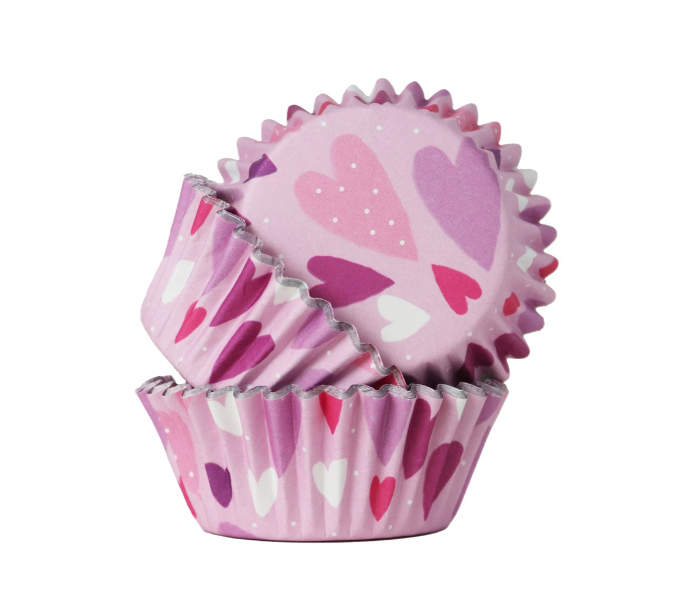 Love Hearts Foil Cupcake liners
