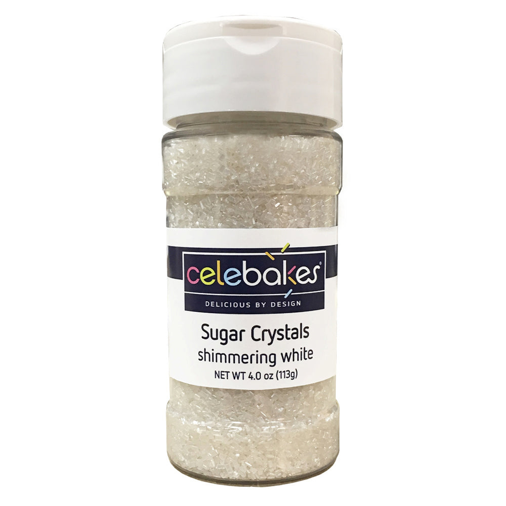 Shimmering White Sugar Crystals