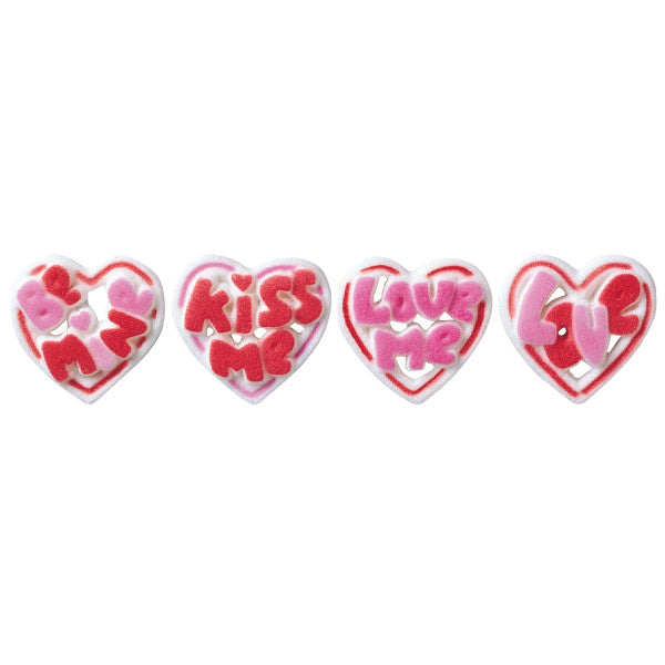 Talking Hearts Sugar Deco