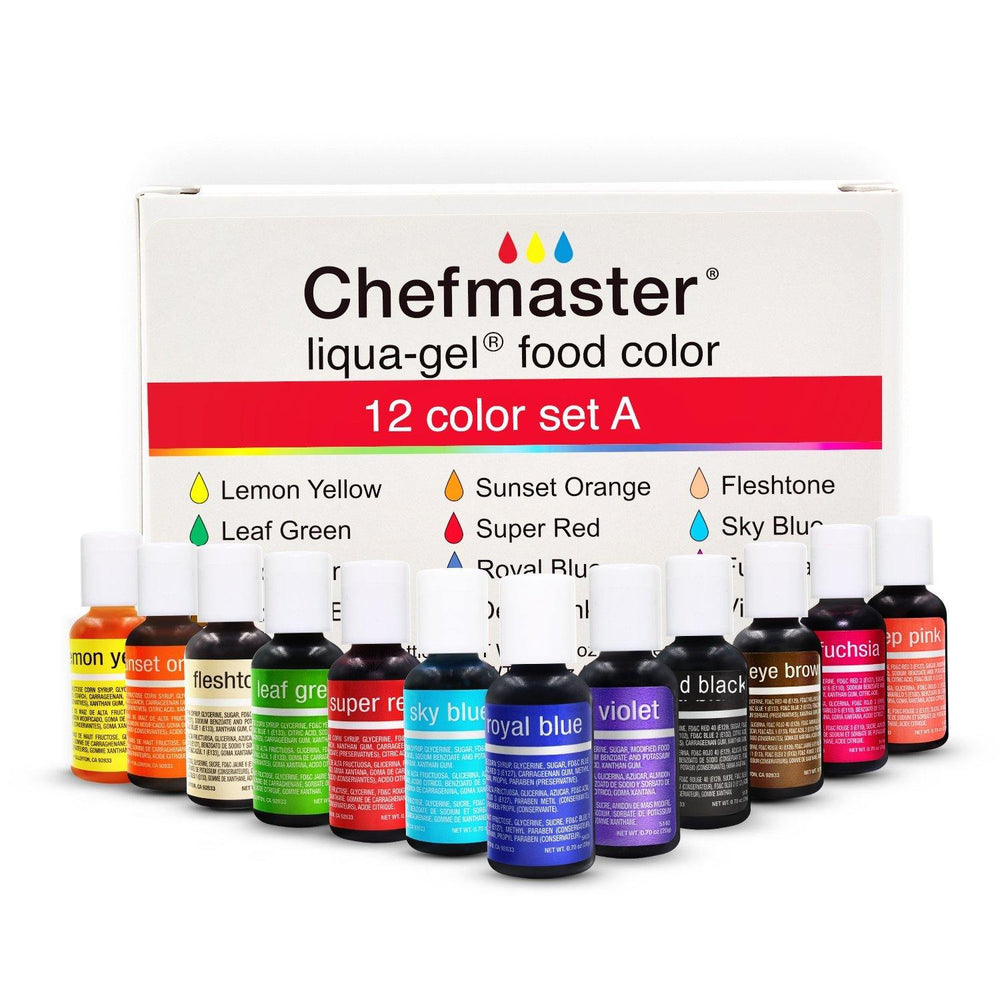 
                  
                    12 Color Kit Food Coloring chefmaster liqua-gel
                  
                