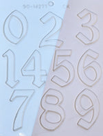2 1/2" numbers olde chocolate mold ck products