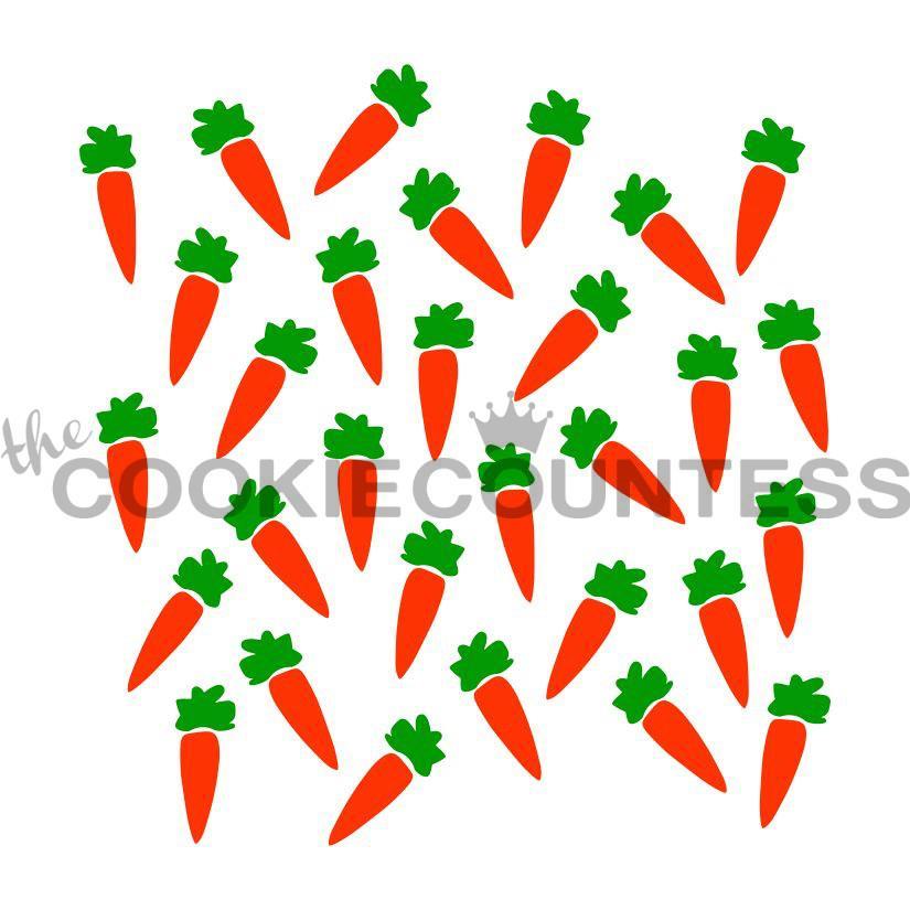 2 Piece Carrot Stencil