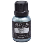 metallic silver pearlescent metallic food paint decopac