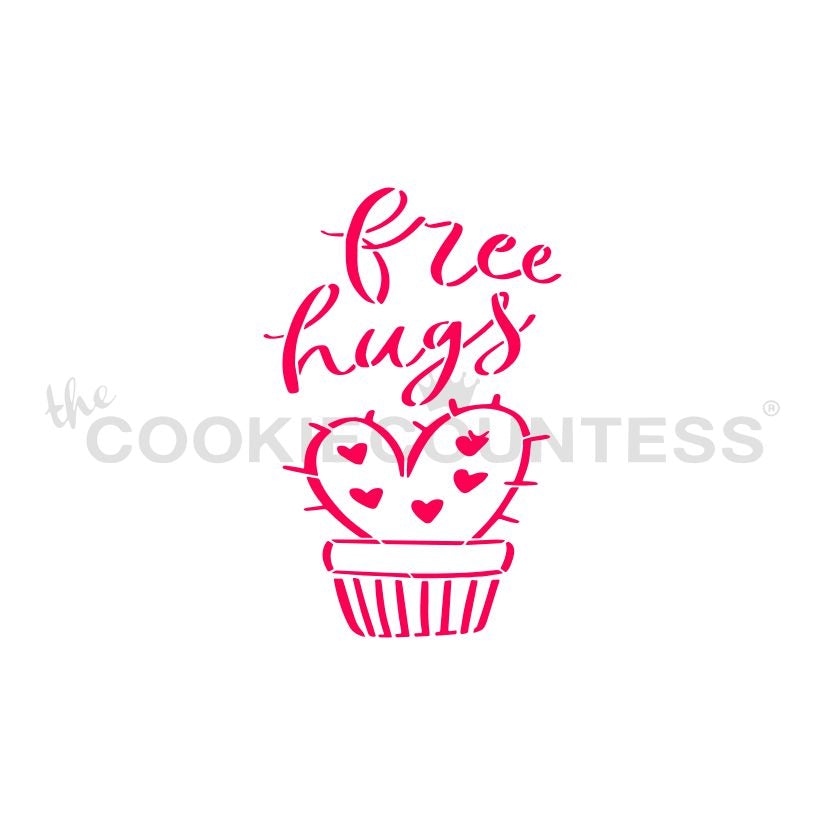 Free Hugs Stencil