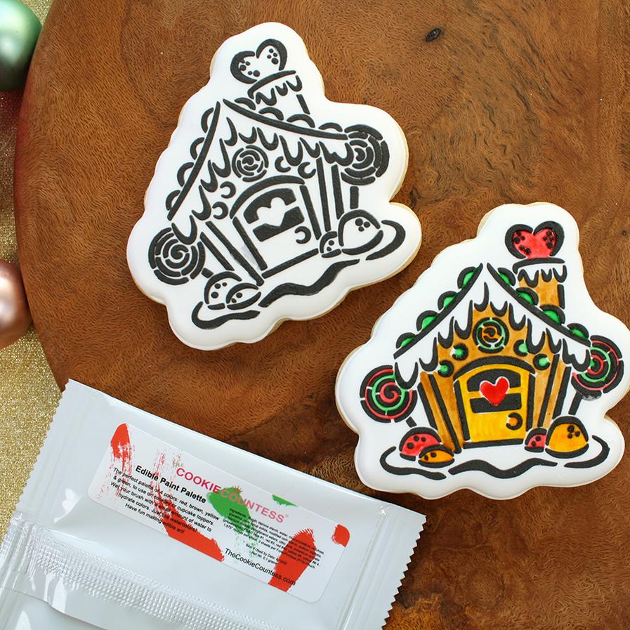
                  
                    Gingerbread House Cookie Stencil
                  
                