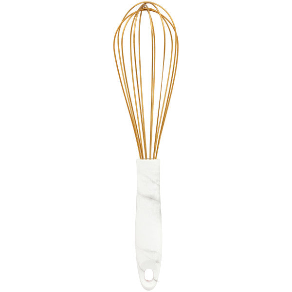 Gold Whisk w/ Marble Design Handle