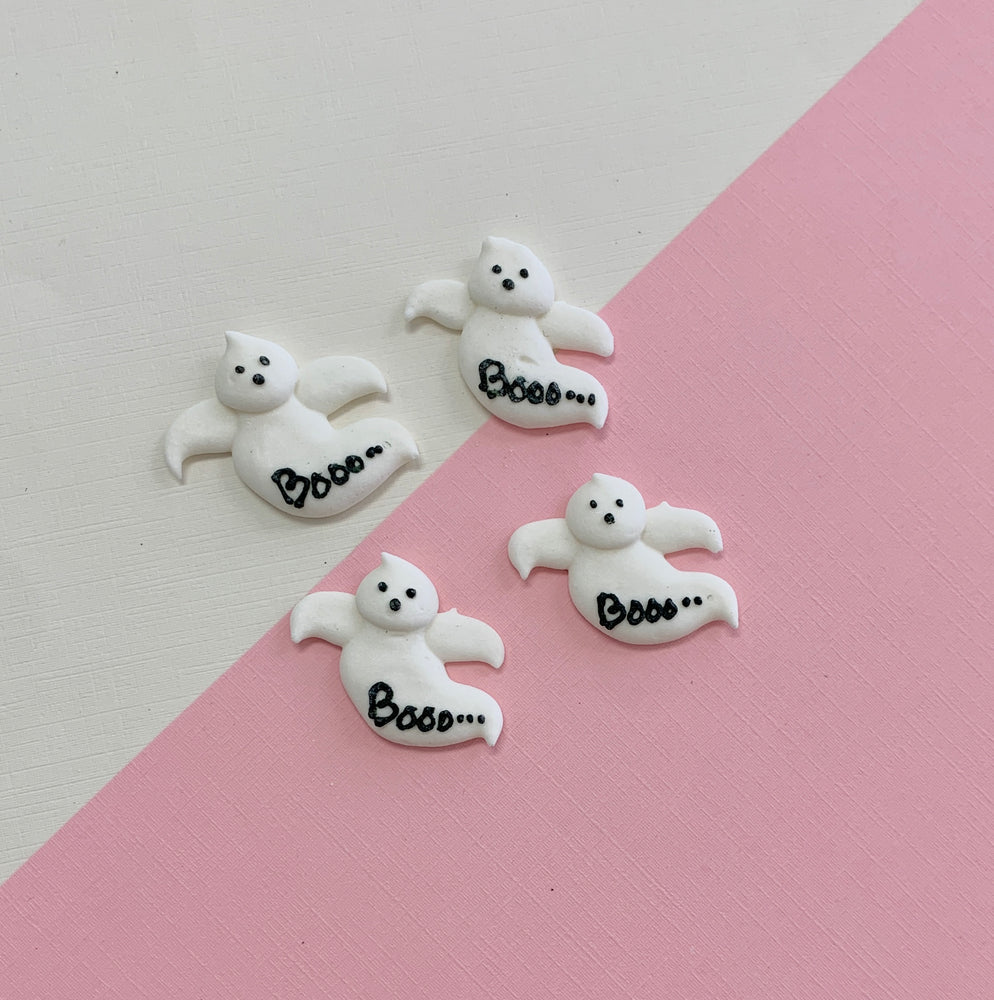 4 Royal Icing  Boo Ghosts