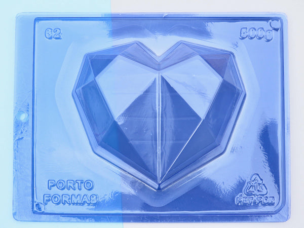 Diamond Heart Truffle Chocolate Mold