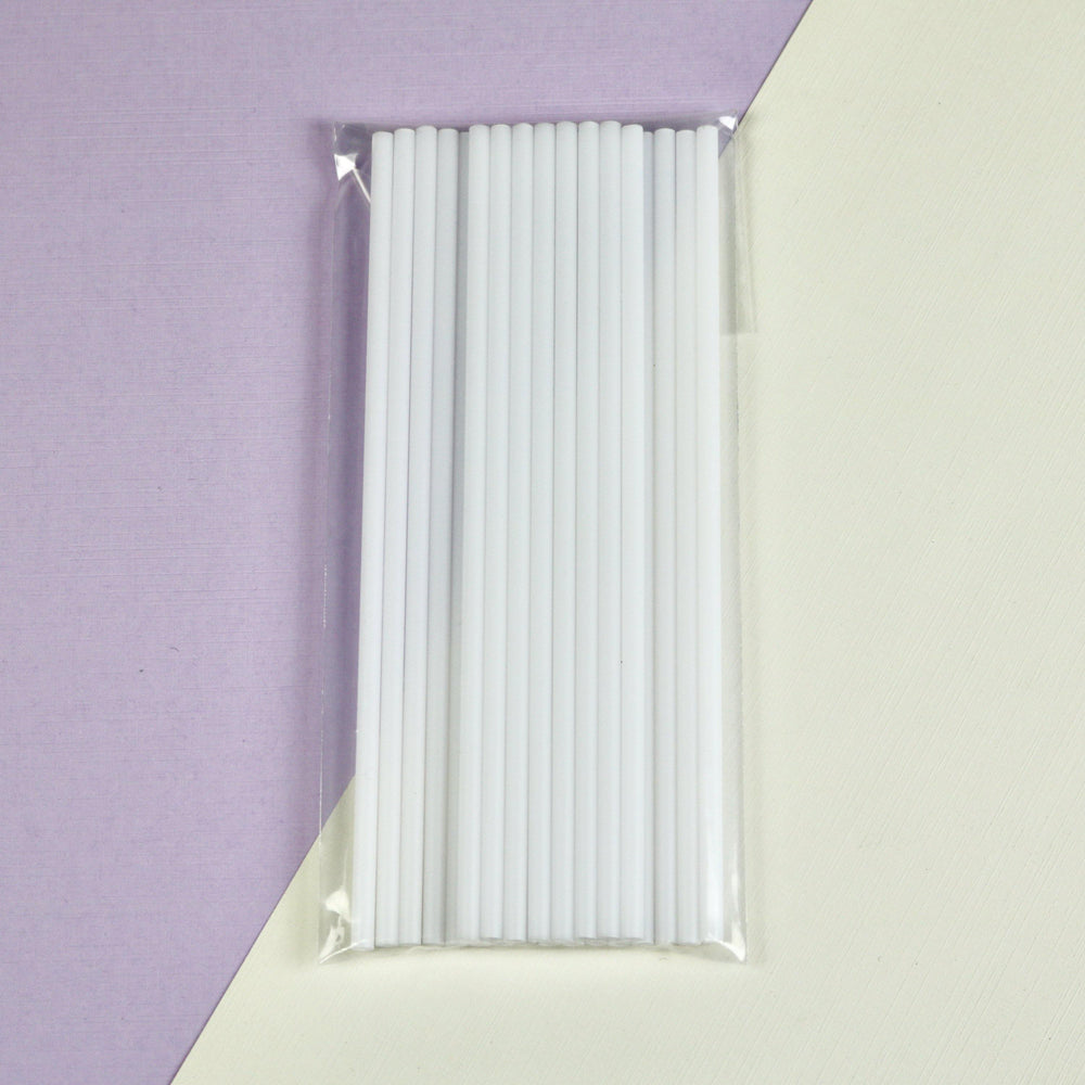 white plastic treat stick pack of 24 decopac