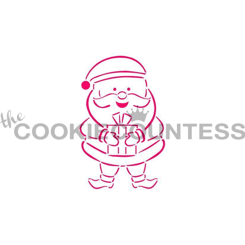 Santa Cookie Stencil