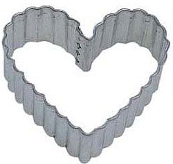 Crinkled Heart Cookie Cutter 2.5”