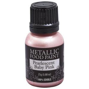 Edible Metallic Paint by Rainbow Dust in Gold - Silver - Pearl - White &  Purple