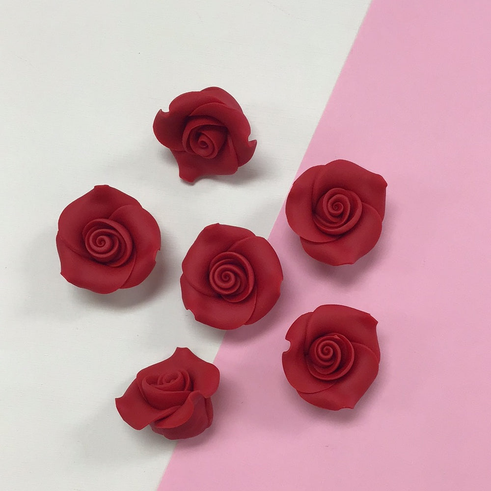 1.5” Red Roses 6ct
