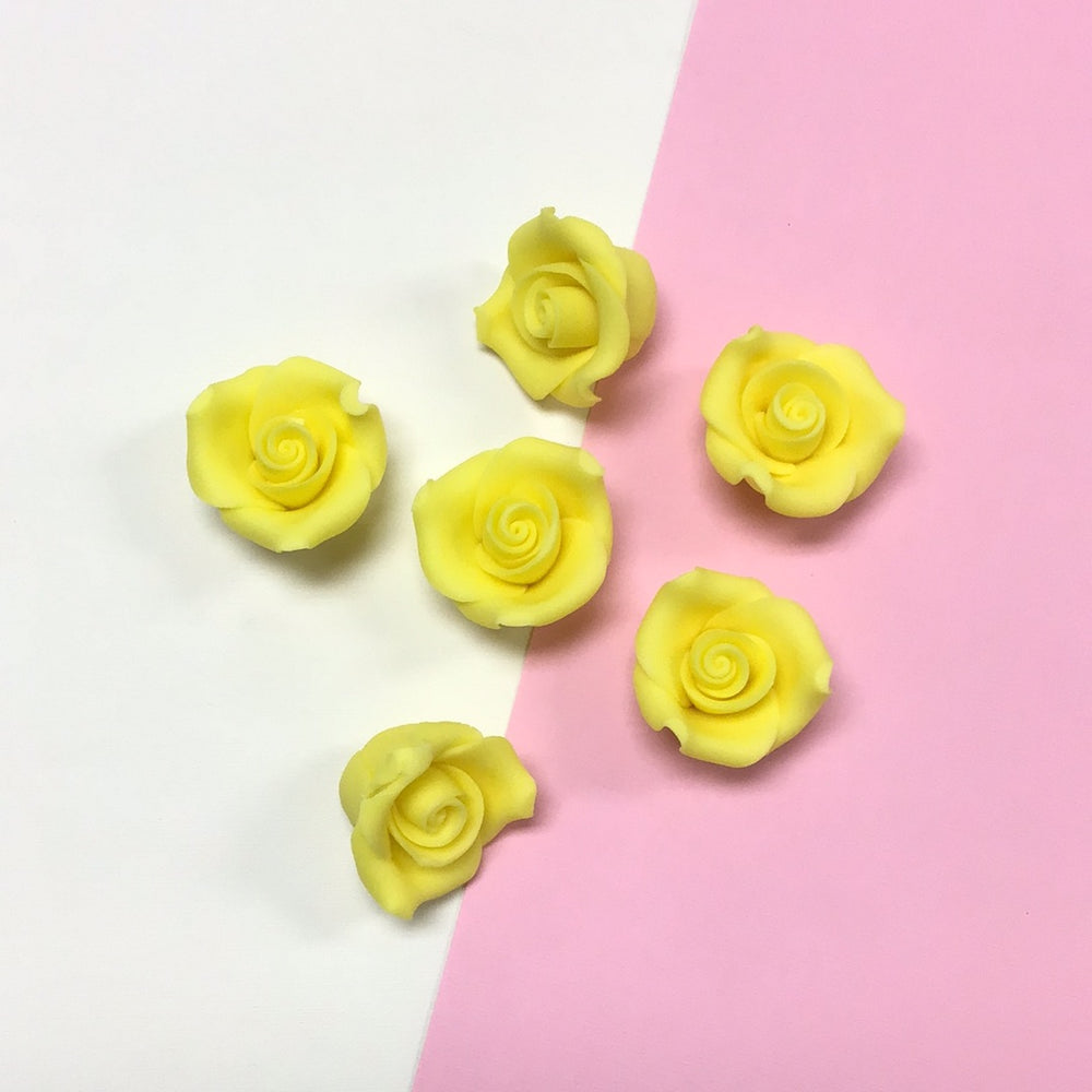 1.5” Yellow Roses 6ct