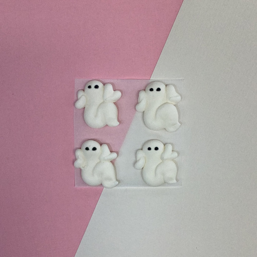 1” Friendly Ghost Royal Icing Decoration