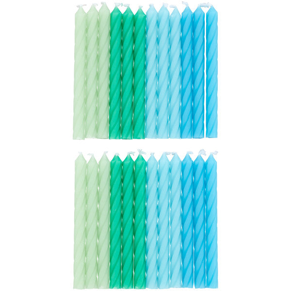 
                  
                    Green and Blue Ombré Candles
                  
                
