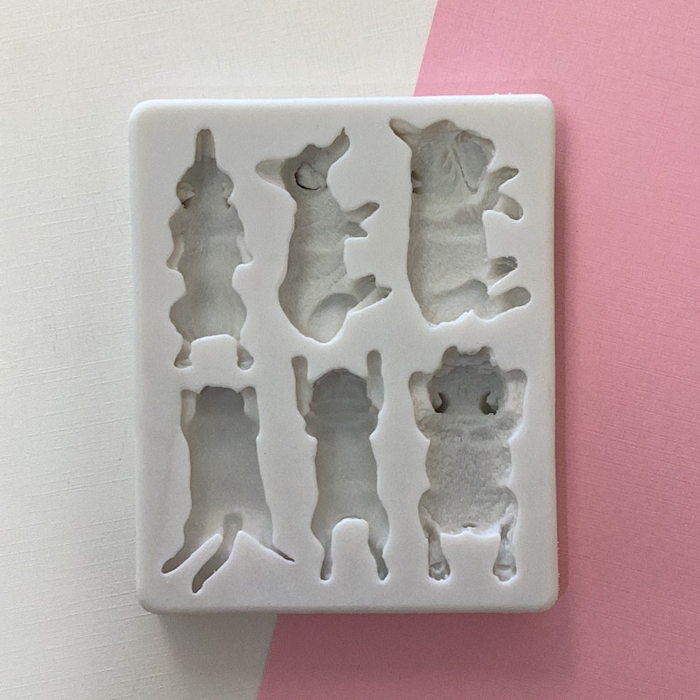 6 Assorted Dogs Mold