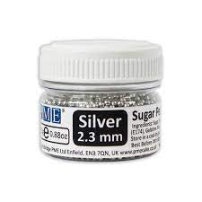 2.3mm Silver Sugar Pearls