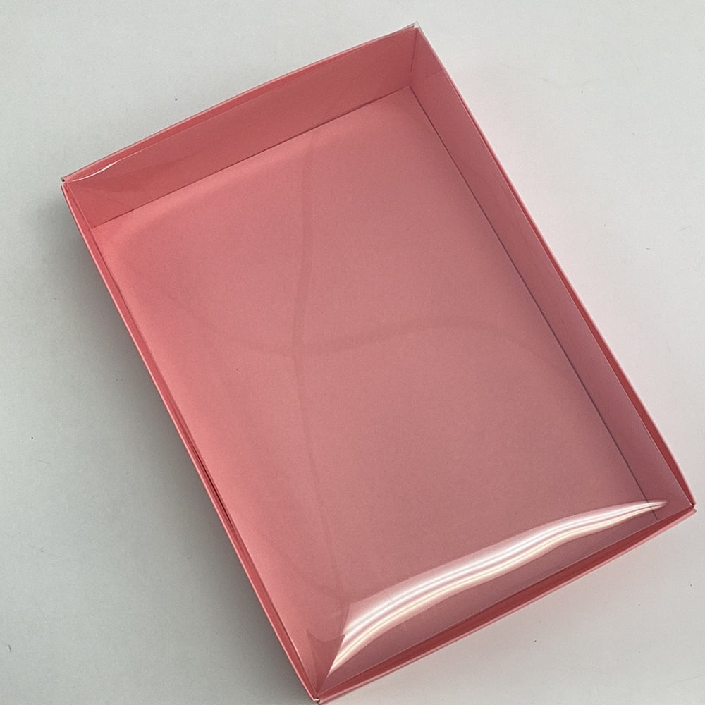 10x7 Pink Box w/ Clear top