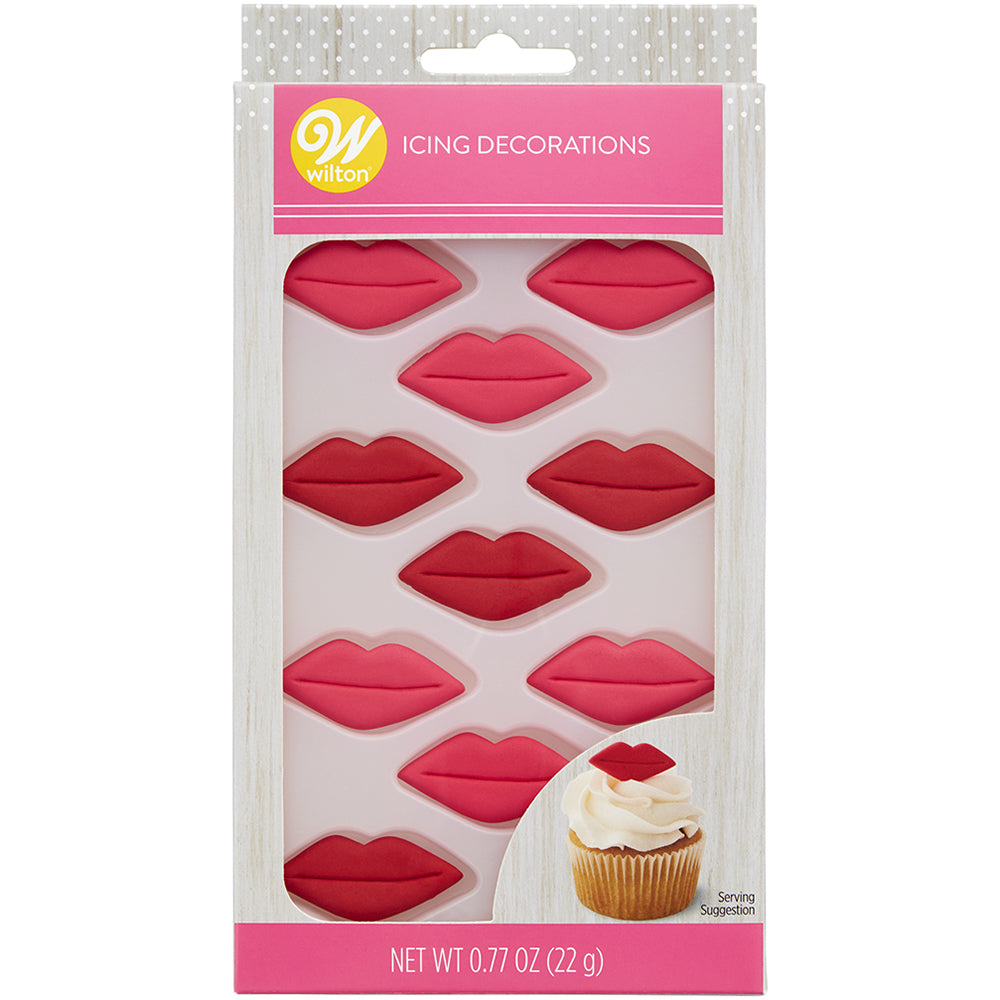 Pink and Red Icing Lips