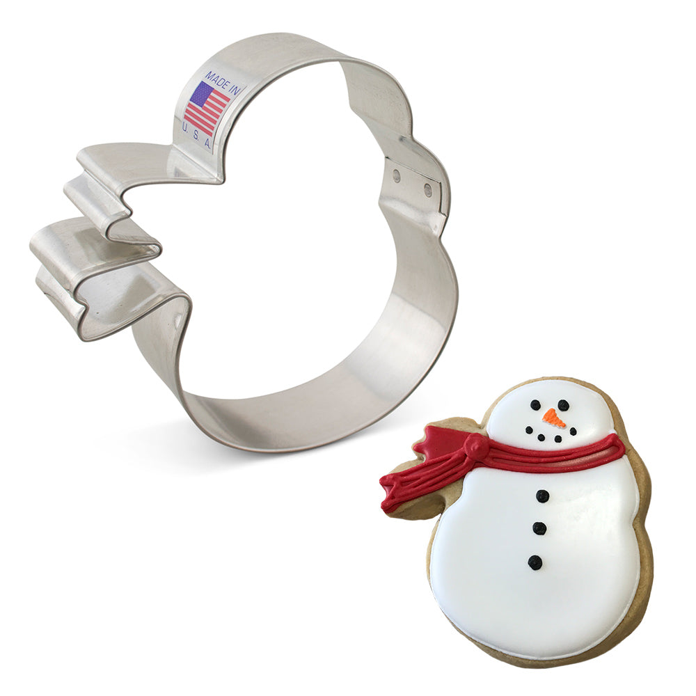 Snowman with Scarf Cookie Cutter