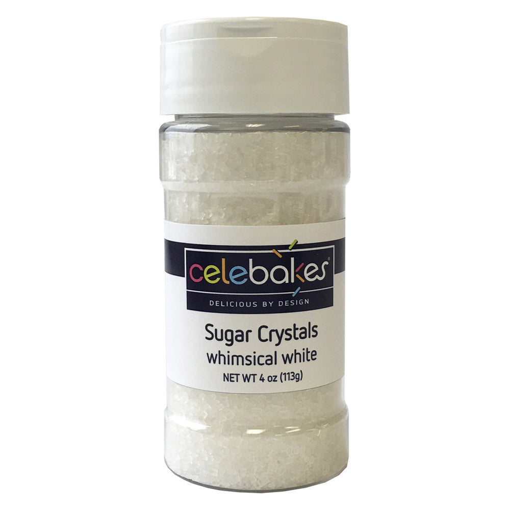 Metallic Mini ROCK SUGAR – GOLD, Sprinkles , 4 Ounces, Approx 2-2.5x size  of sugar crystals